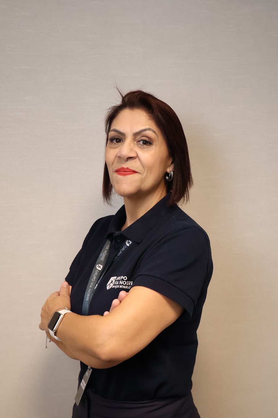 Profissional do time administrativo do Grupo Via Nobre